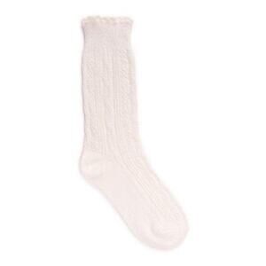Muk Luks Women's 9" Crew Cable Sock NWT Shoe size 6-11